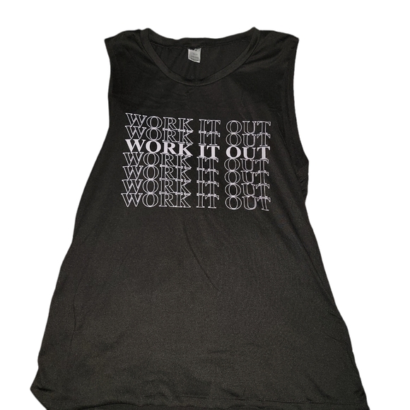 Source Unknown Tops - Womens size medium super soft black workout tank!